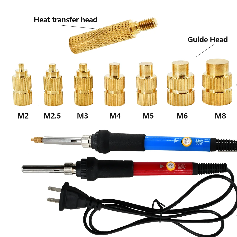 Горячеплавкий инструмент для наконечников железа M2 M2.5 M3 M4 M5 M6 M8 набор