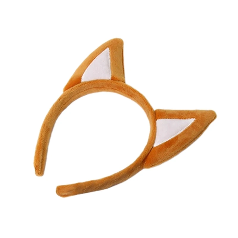 652F Забавный обруч для волос с ушками собаки в прямом эфире взрослых косплей
