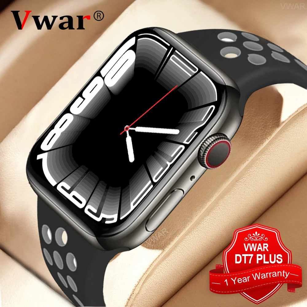

Vwar DT7 Plus Pro NFC Smart Watch 45mm Series 7 Bluetooth Call Wireless Charging Waterproof Sports GPS Tracker iwo Smartwatch