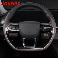 for chery tiggo 8 pro 2022 hand stitched steering wheel cover anti scratch wear resistant interior leather car accessories