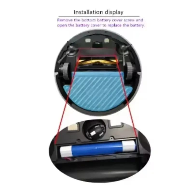 Фото НОВАЯ батарея 14.8V STYTJ02YM для робота-пылесоса Xiaomi Mop Pro/Mop 2S, заменяющая батарею для Yunmi MVVC01-JG/Haier JX37. №3