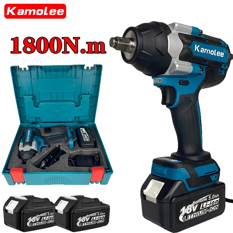 

Bottom Price Kamolee 1800N.m DTW700 Electric Impact Wrench 1800 N.m High Torque 1/2 Inch Compatible With 18V Makita Battery