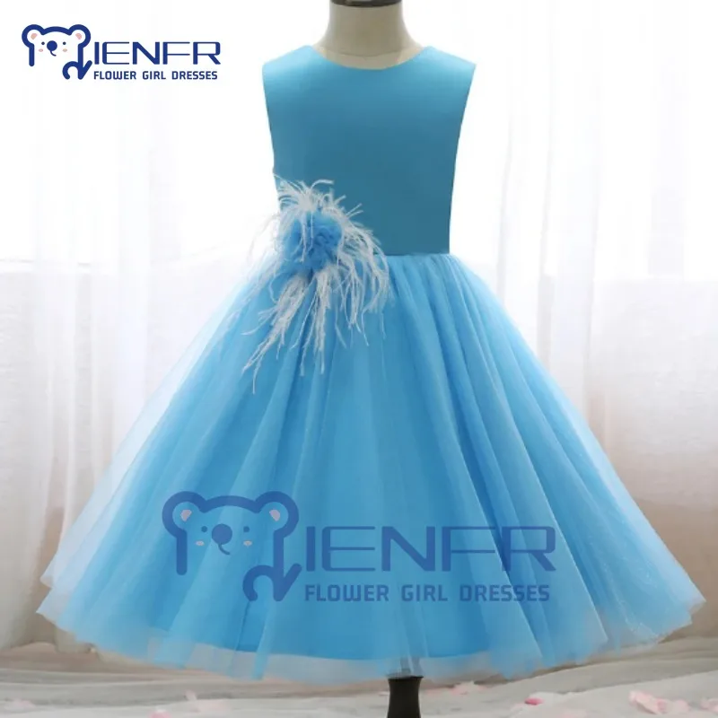 

Цветочное платье для девочек с круглым вырезом без рукавов, Бальное Платье До Колена, свадебное платье принцессы для девочки, платье для свадьбы, детское платье для первого причастия