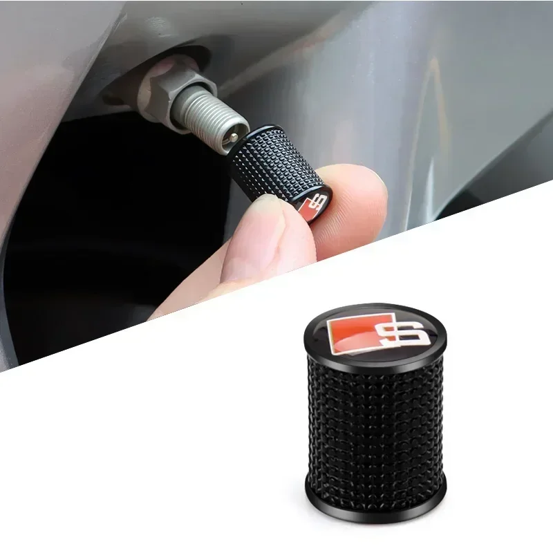 Пылезащитная Крышка для автомобильных шин колпачки стержней клапанов Audi Sline A3 8p Q5