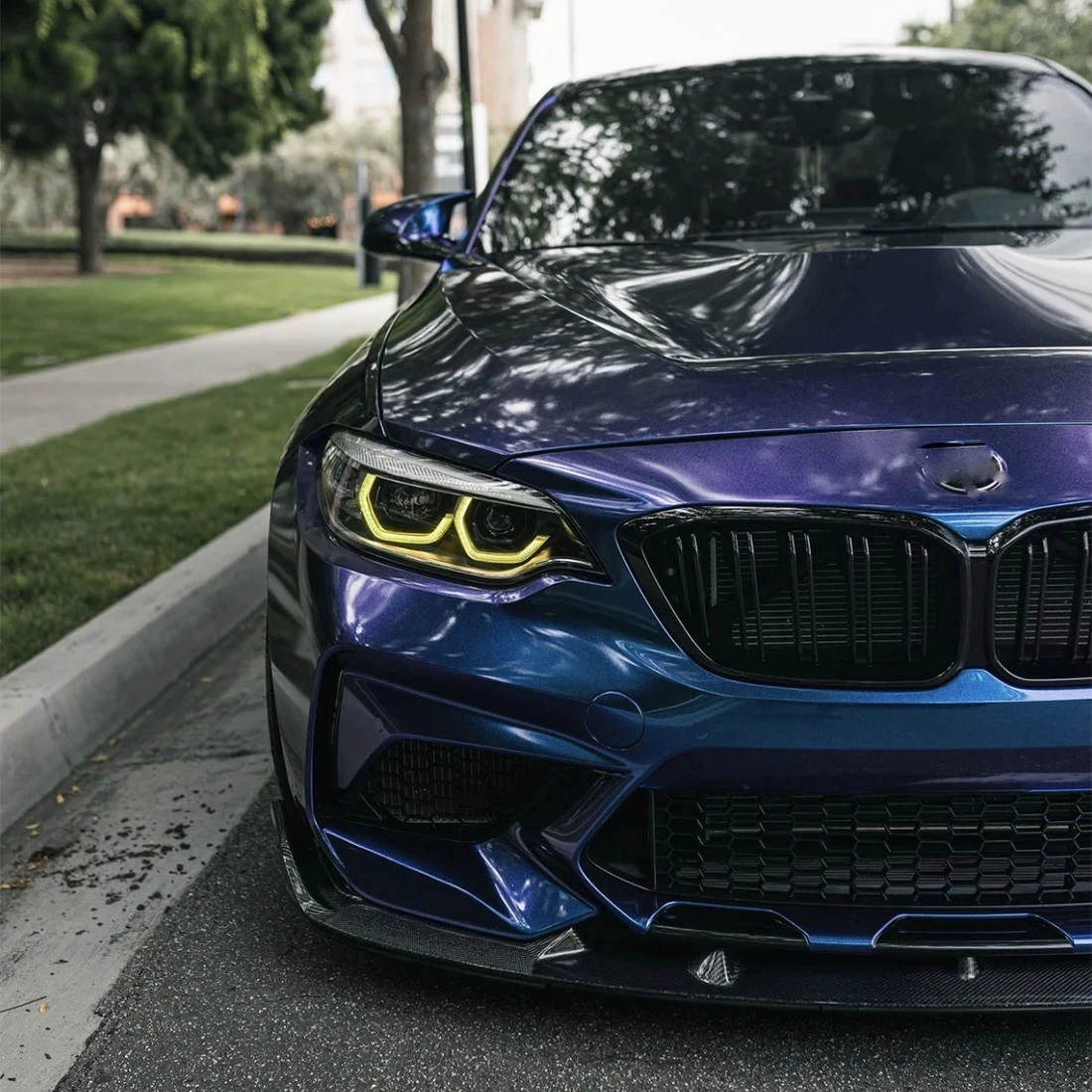 Автомобильные DRL золотисто-желтые для BMW M2 2 серии светодиодный модули F22 F23 F87 LCI