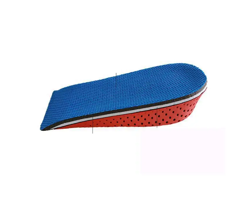 1 Pair Shoe Insoles Breathable Half Insole Heighten Heel Insert Sports Shoes Pad Cushion Unisex 2-4cm Height Increase Insoles