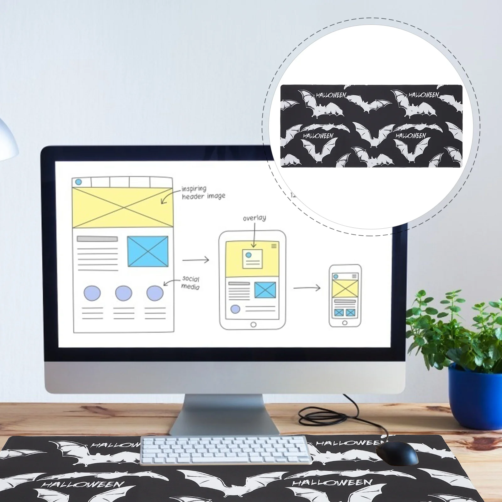 

Desk Mat for Desktop Keyboard Mat Desk Pad Mat Keyboard Pad