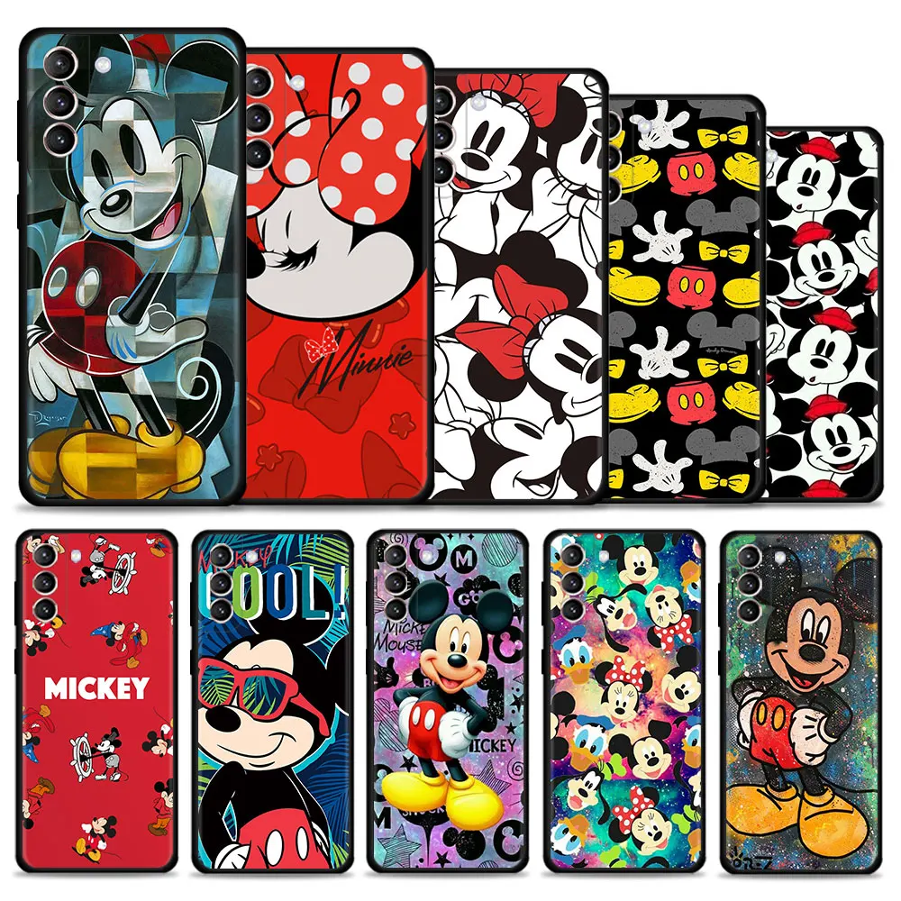 

Phone Case For Samsung Galaxy S21 S20 FE S22 Ultra S10 S9 S8 Plus S10e S20Ultra Note 20 Ultra 10 Plus Cover Mickey Mouse Cartoon
