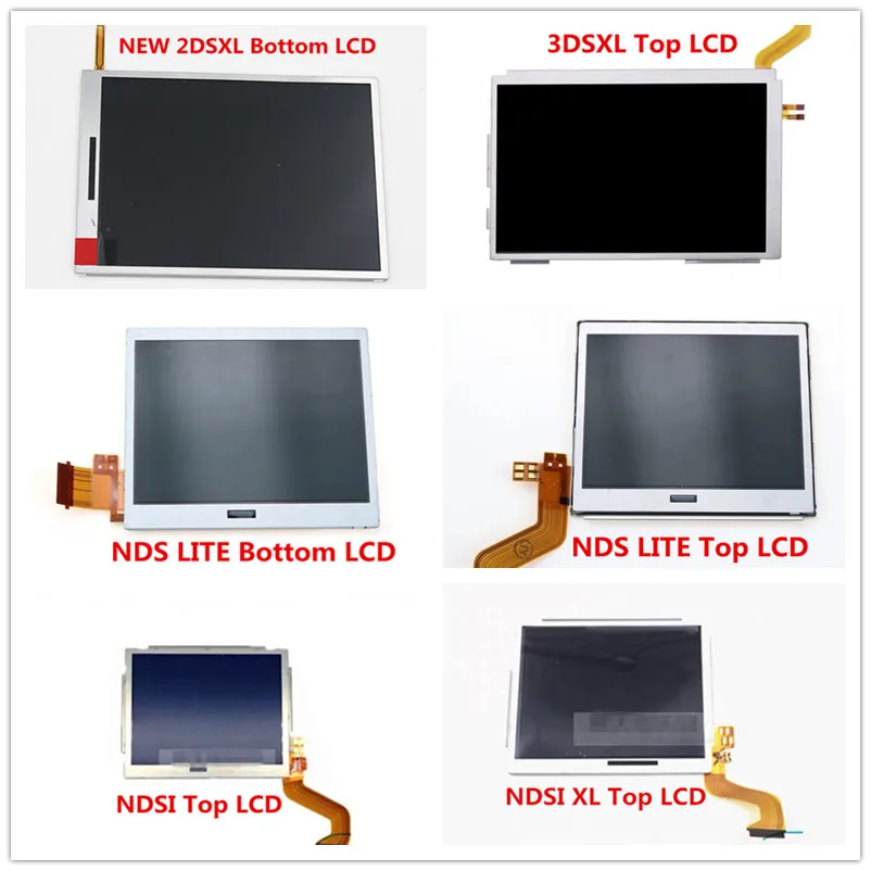 

Original Top Bottom Lcd Screen For New 3DS XL Wiiu New 2DSXL NDSI XL NDS Lite PSP Go Display Upper Screen