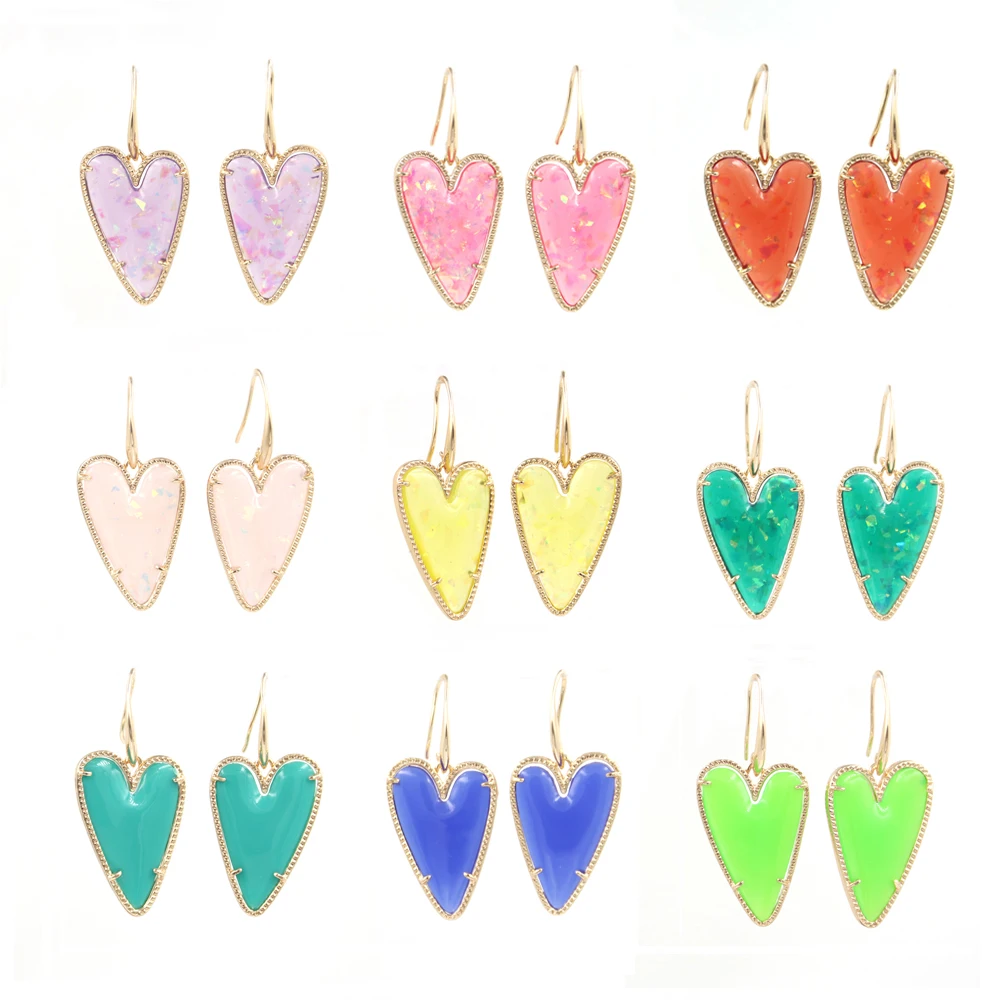 2022 Новые разноцветные нестандартные Двухсторонние серьги-подвески с 3D любовью