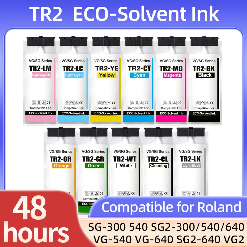Фото Чернильный картридж TR2, совместимый с принтерами Roland TrueVIS SG-300, SG-540, SG2-300, SG2-540, SG2-640, VG-540, VG-640, SG2-640, VG2 (чернильный мешок) №1