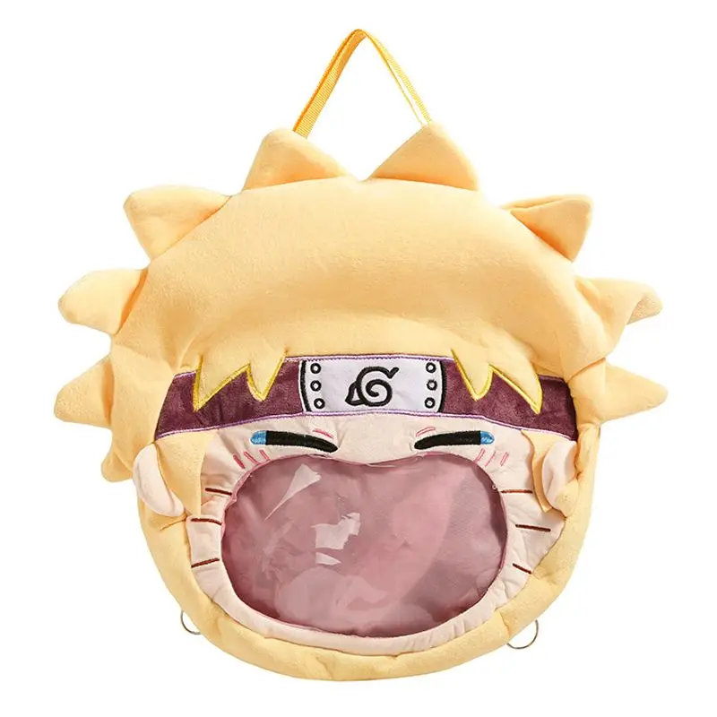 Фото Креативный мультяшный рюкзак NARUTO Uzumaki, Naruto Uchiha Sasuke, Hatake Kakashi, двухмерная сумка через плечо для студентов, подарок на день рождения №3
