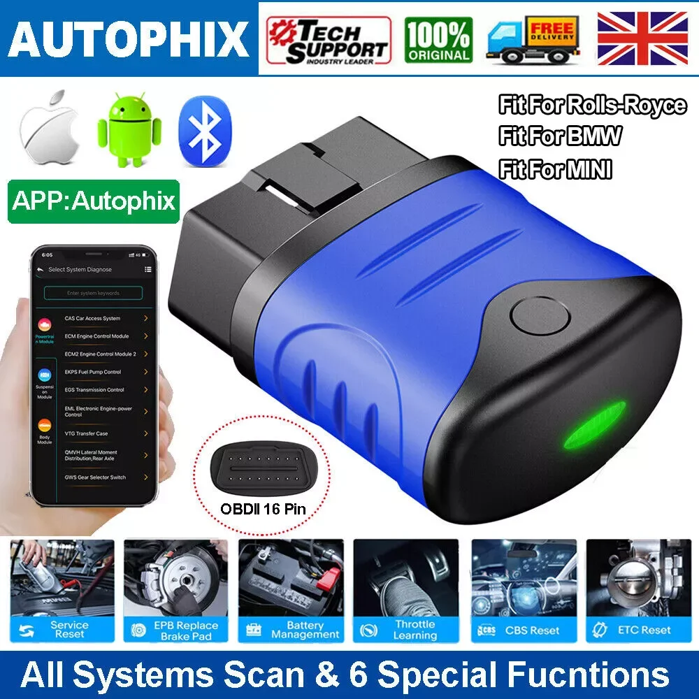AUTOPHIX 3910 считыватель автомобильных кодов Bluetooth OBD2 сканер все системы