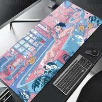 anime kawaii deskmat large pads girly computer tablemat cute desk accessories office carpet mouse pad xxl 500x1000mm mousepad