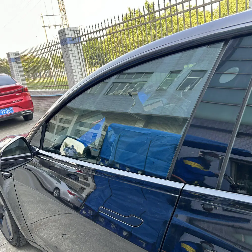 Матовые/глянцевые черные хромированные отделения окна для Tesla Model 3 2017-2022 гг.