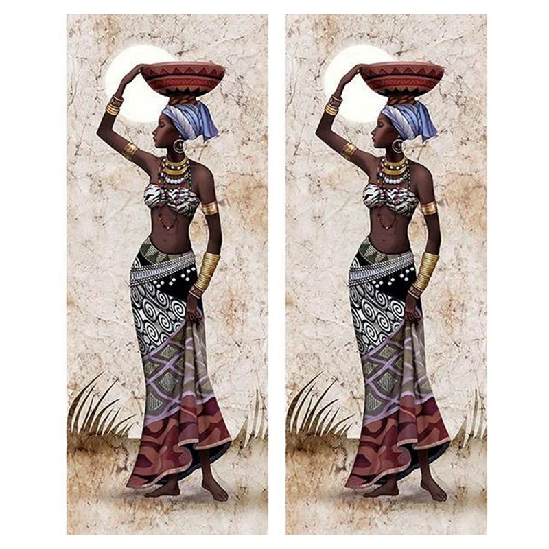 

Рукоделие, алмазная живопись, алмазная вышивка, круглая вышивка, голова Африканской женщины, корзина для фруктов