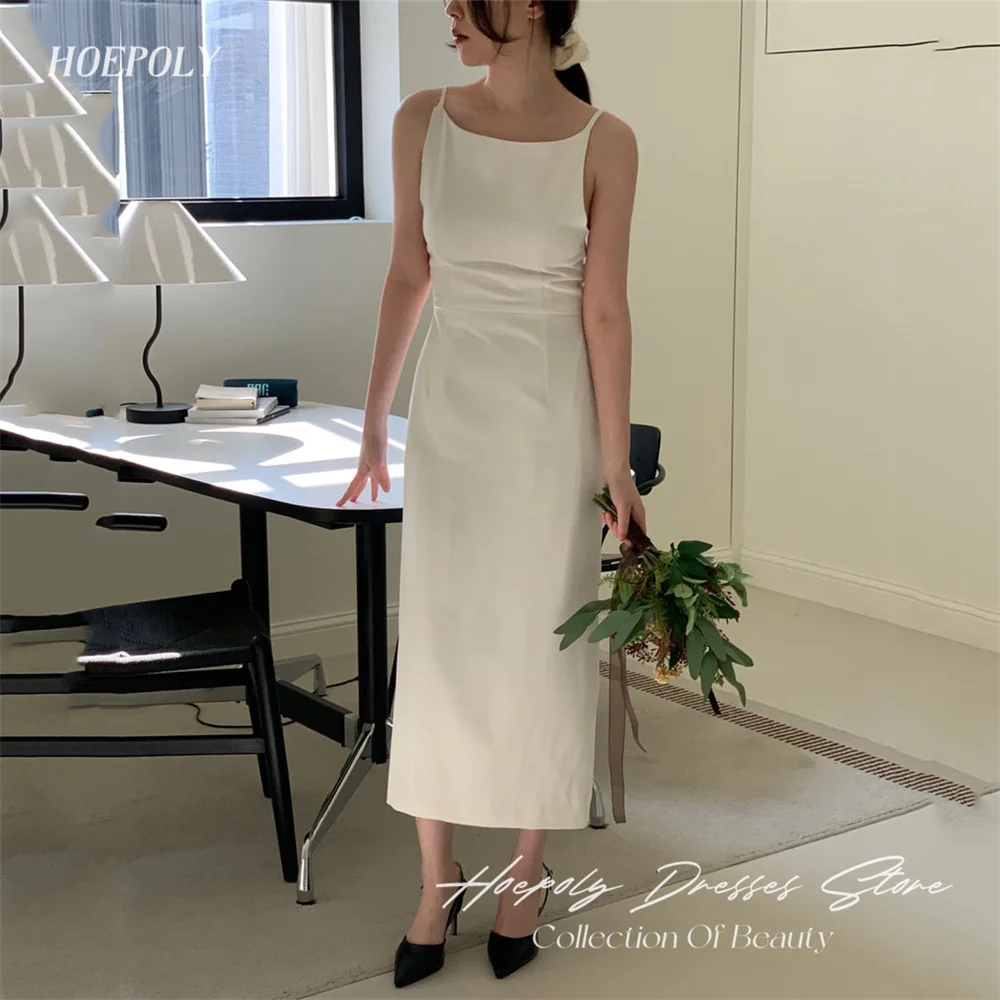 

Hoepoly Long Elegant Formal Strapless Spaghetti Strap Summer Party For Woam Evening Dress Sexy Classy Prom Gown 프롬드레스 2023