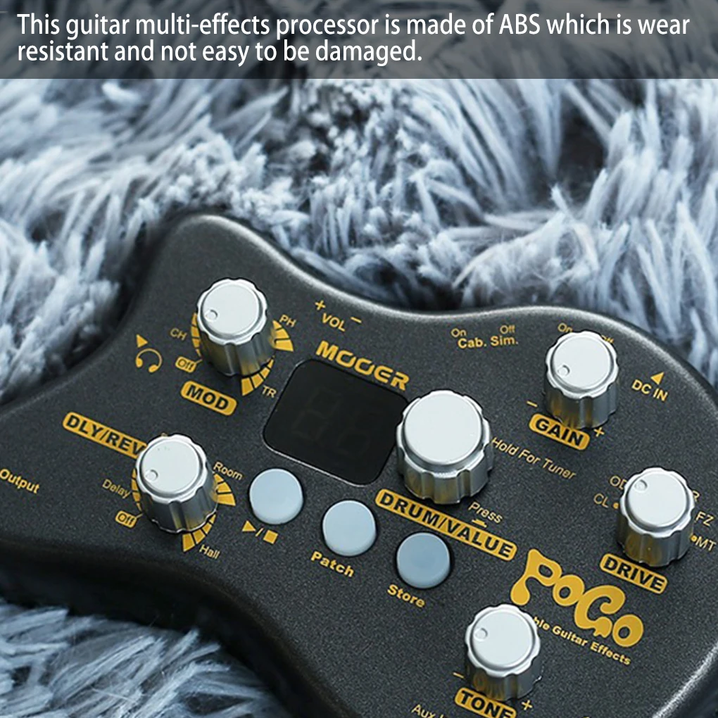 

Electric Guitar Multi-effects Processor Effect Pedal Rhythms with Power Adapter Replacement Part Repairing Maintenance Accessory