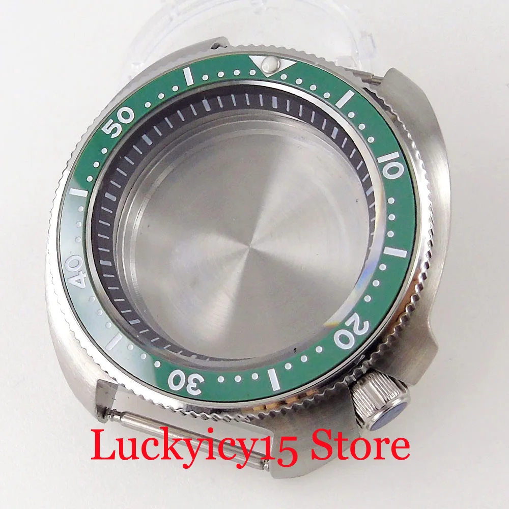 Фото Для Captain Willard Turtle 44 мм стальной корпус 20 бар подходит для SKX NH35 NH36 ETA2824 автоматические часы кольцо с сапфировым стеклом №3