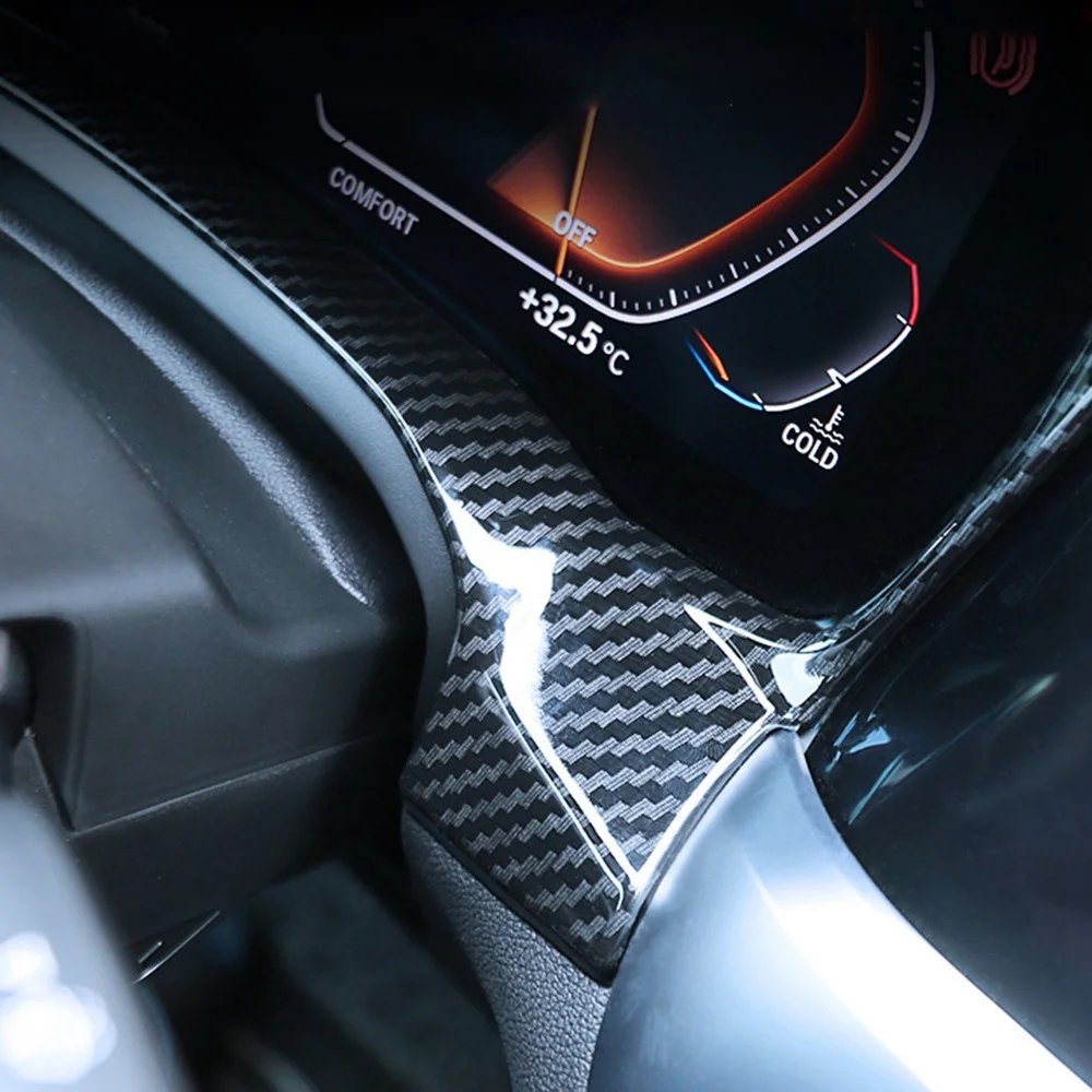 Для-BMW 3 серии 325Li 320Li G20 G28 2020-2022 углеродное волокно интерьер приборной панели