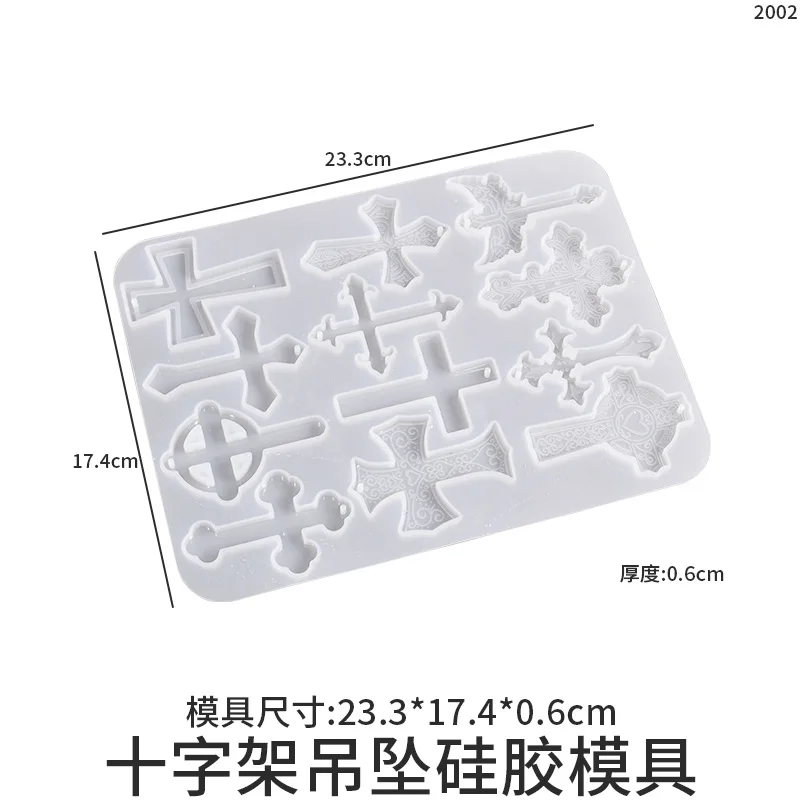 Сделай Сам Кристальные капли эпоксидная смола крест ожерелье подвеска