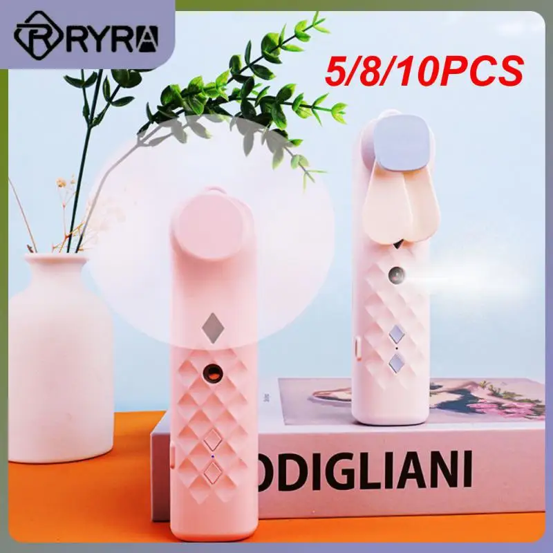 

Fan Spray Handheld USB Portable Sound-off USB Rechargeable Outdoor Mini Student Fan Water Replenishing Instrument Humidifier