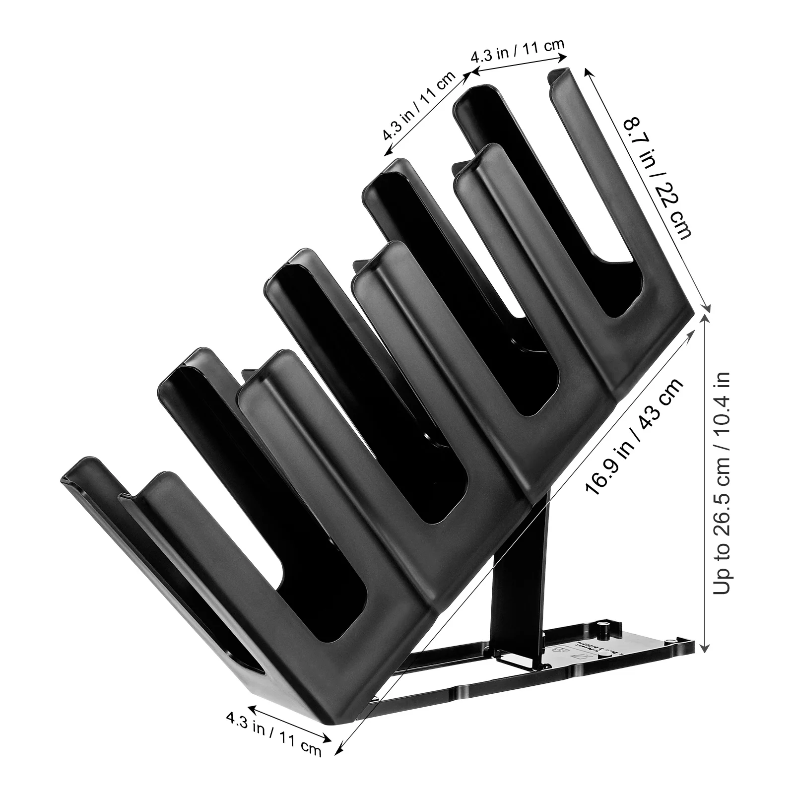 Slanted Four Grid Cup Holder Adjustable Rack Display for Paper Cups Storage Tea Counter Use Beverages Mugs Shelf Straw