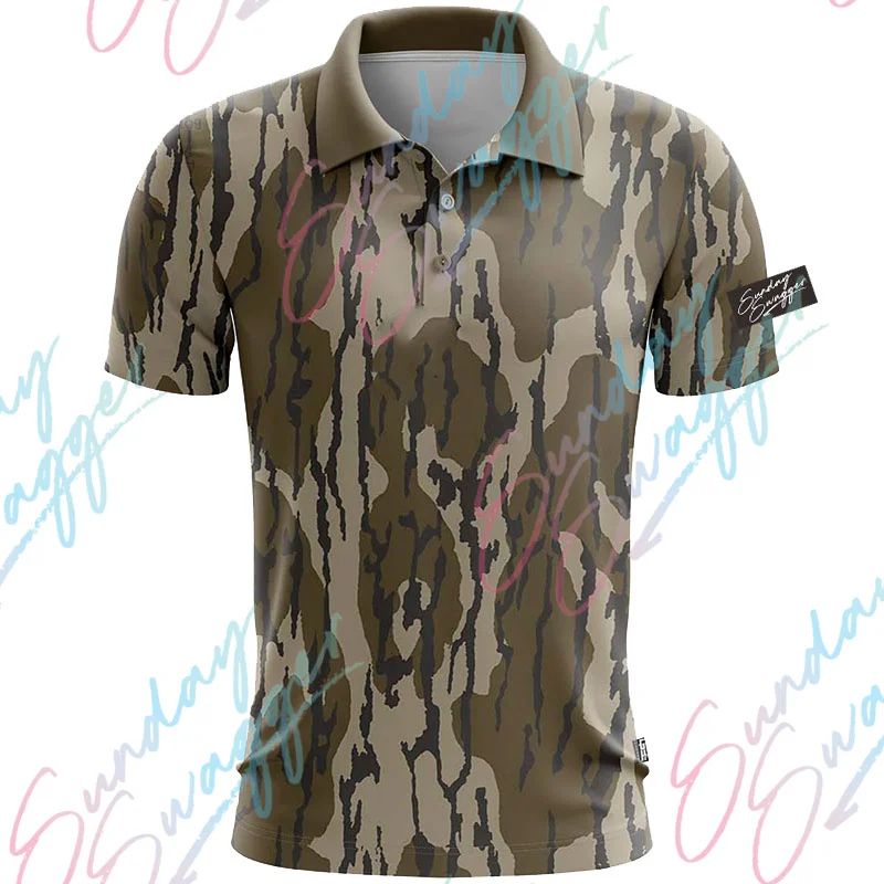 Sunday Swagger Men Short Sleeve Golf Polo Shirt Table Tennis Top football Sports Clothing Badminton Shirt Outdoor Golf Clothes