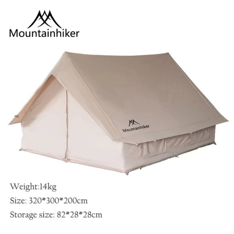 

3.2*3*2M Mountainhiker 5-8Person Outdoor Camping Cotton Eaves Tent Luxury Large Family Waterproof Thickened Hiking Picnic Tent