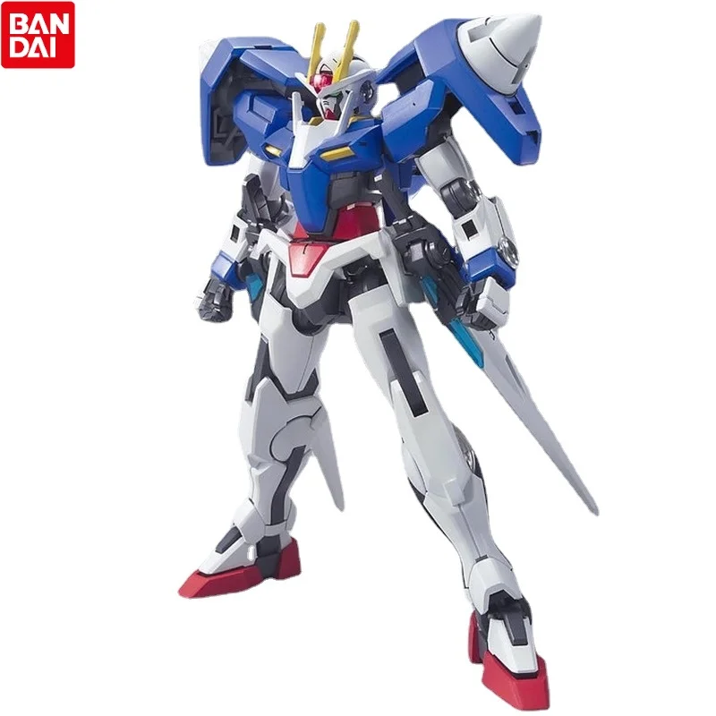 

Набор моделей Bandai Gundam, аниме фигурка HG00 22 1/144 GN-0000 00 Gundam, Настоящая модель Gunpla, аниме фигурка, игрушки для детей
