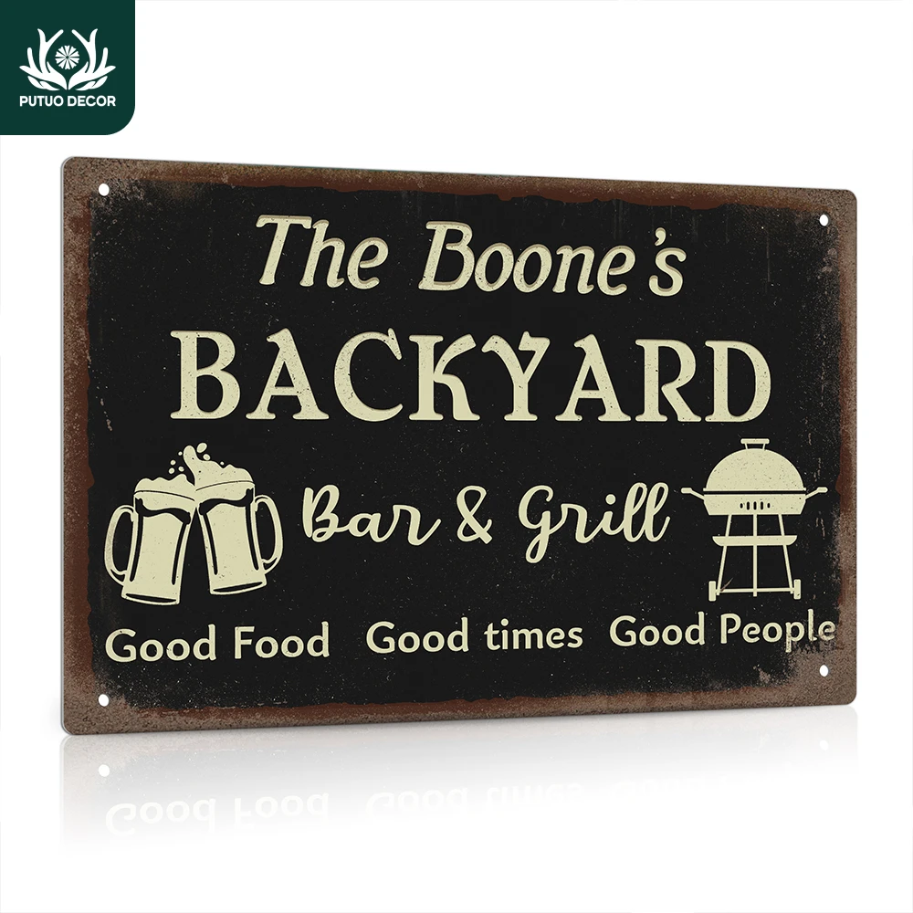 Декоративный персонализированный знак Putuo для заднего двора украшения барбекю