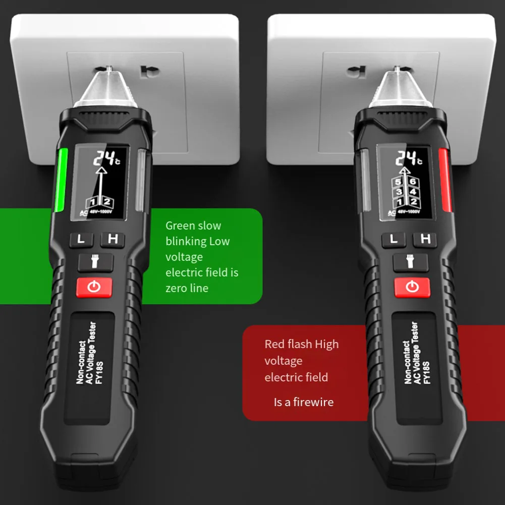 1x FY18S ЖК-умная тестовая ручка NVC индукционная с большим экраном для точки останова
