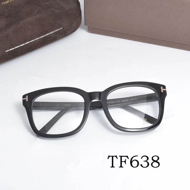 

Big Cat Eye TOM FOR DEYE glasses Frames Man Women Fashion Acetate Reading Myopia Prescription Eyelasses TF638 WIth Case