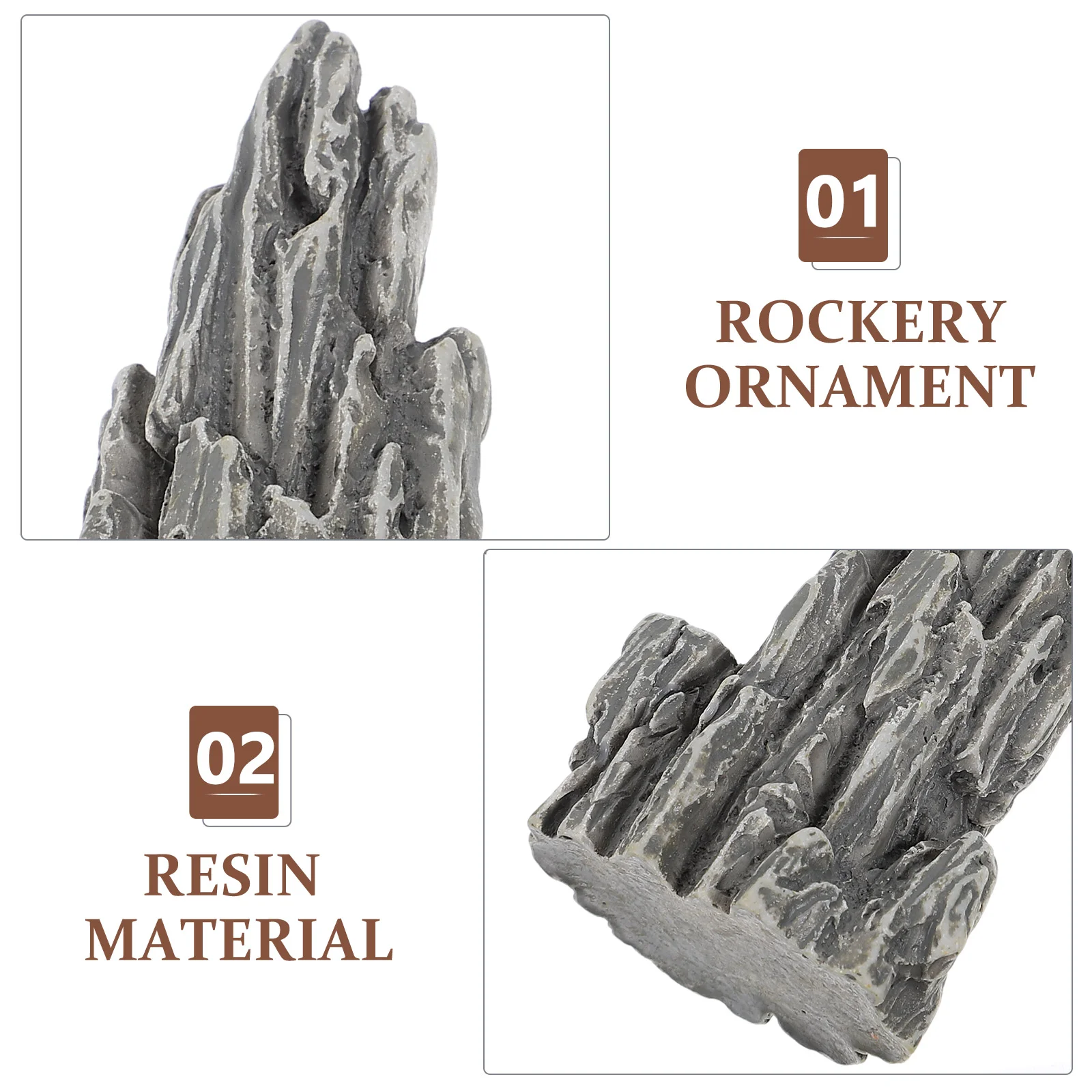 8 шт. микропейзаж миниатюрный рокарий садовый декор аквариум рокeries маленький