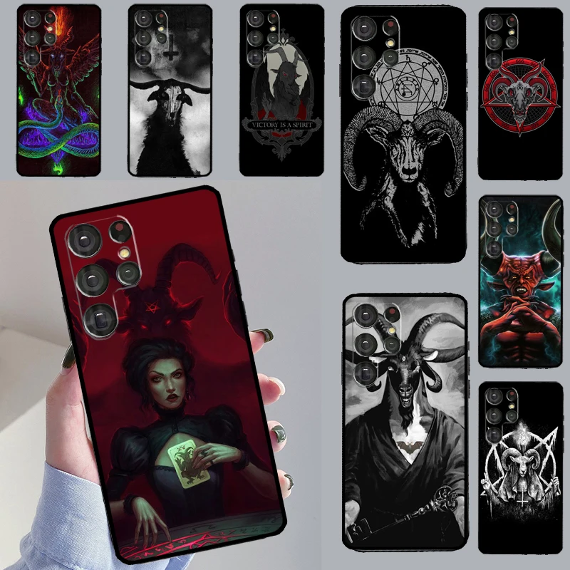 Чехол Devil сатана для Samsung Galaxy S23 S22 Ultra S8 S9 S10 Note 10 Plus 20 S21 S20 FE Fundas