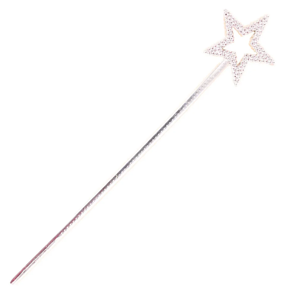 

Wand Fairy Star Wands Stick Angel Costume Girls Kids Silver Props Cosplay Shaped Sticks Up Dress Party Metallic Make Sparkly