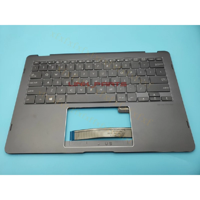 Фото Английская клавиатура A+ для Asus ZenBook Flip S Q325U Q325UA с подсветкой и подставкой для рук (топкейс) №1