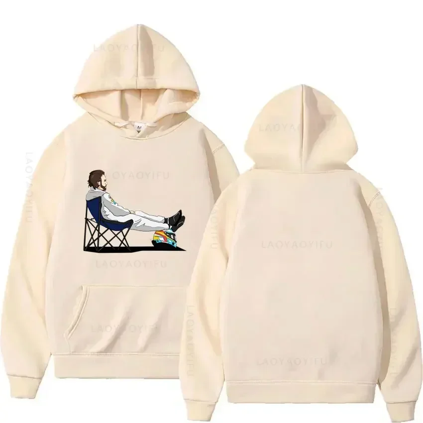 Толстовка с капюшоном вырезом для шезлонга Формулы 1 фернандо алонсо толстовка