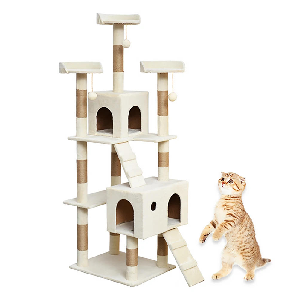 

Pet House for Cats Wood Climbing Tree Towers Furniture