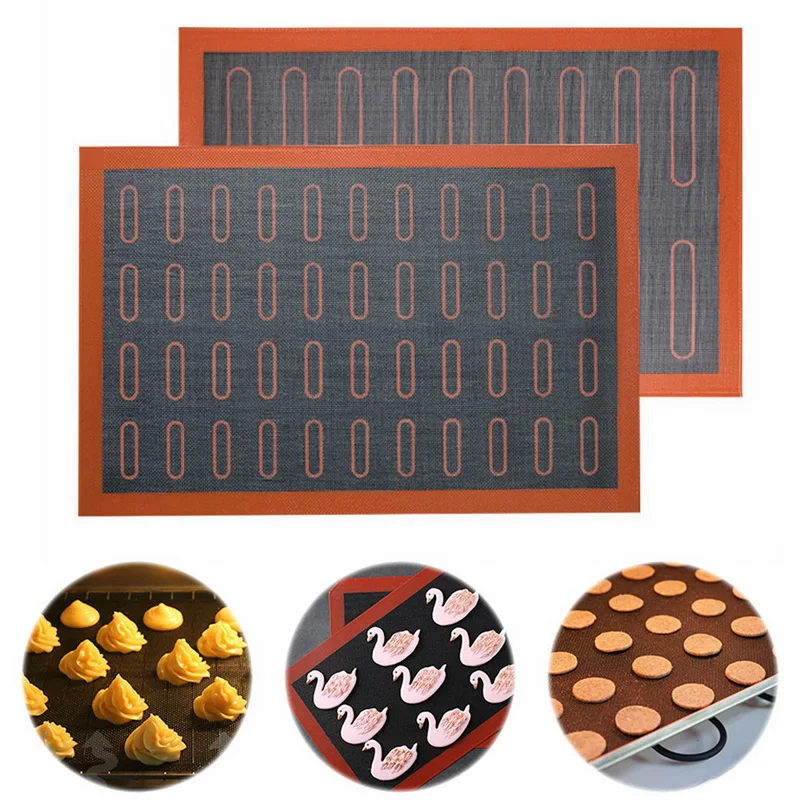 30x40 Non Stick Baking Mat Oven Sheet Liner For Cookie /Bread/ /Biscuits/Puff/Eclair Perforated Silicone Pastry Tool