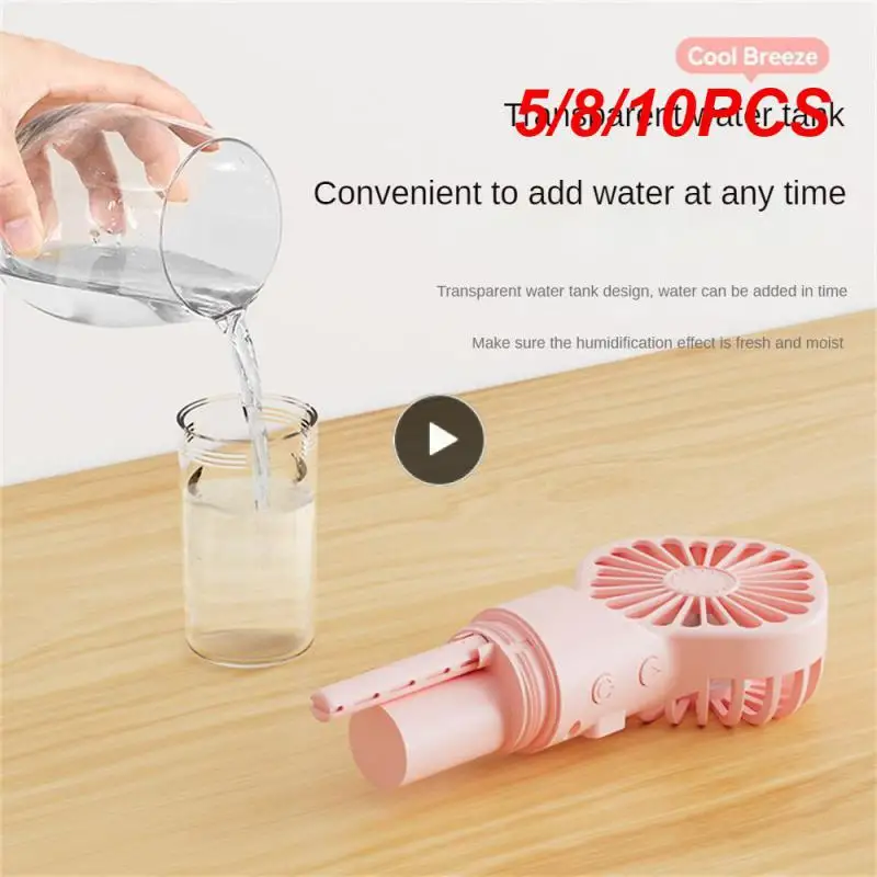 

5/8/10 шт., портативный увлажняющий вентилятор с Usb-зарядкой