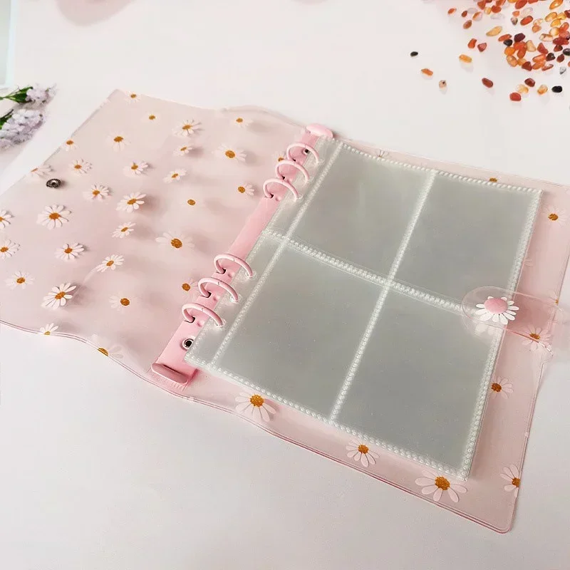 Обложка для блокнота с цветами Маргариток и листьями А5/А6