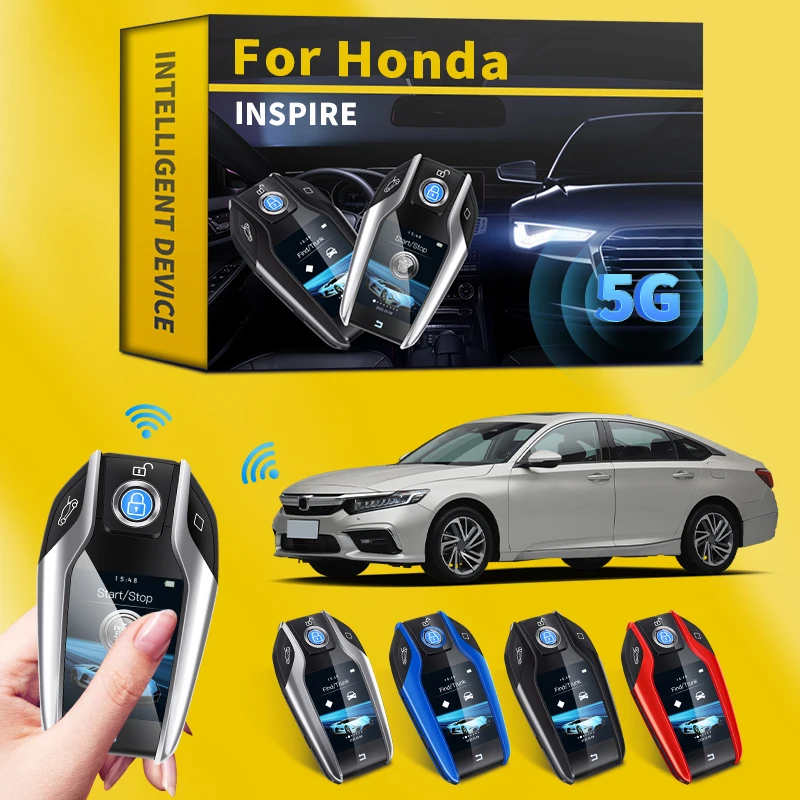 

For Honda INSPIRE Modified Smart Remote Key LCD Screen Display Screen Keyless-go One-button Start Remote TouchScreen Smart Key