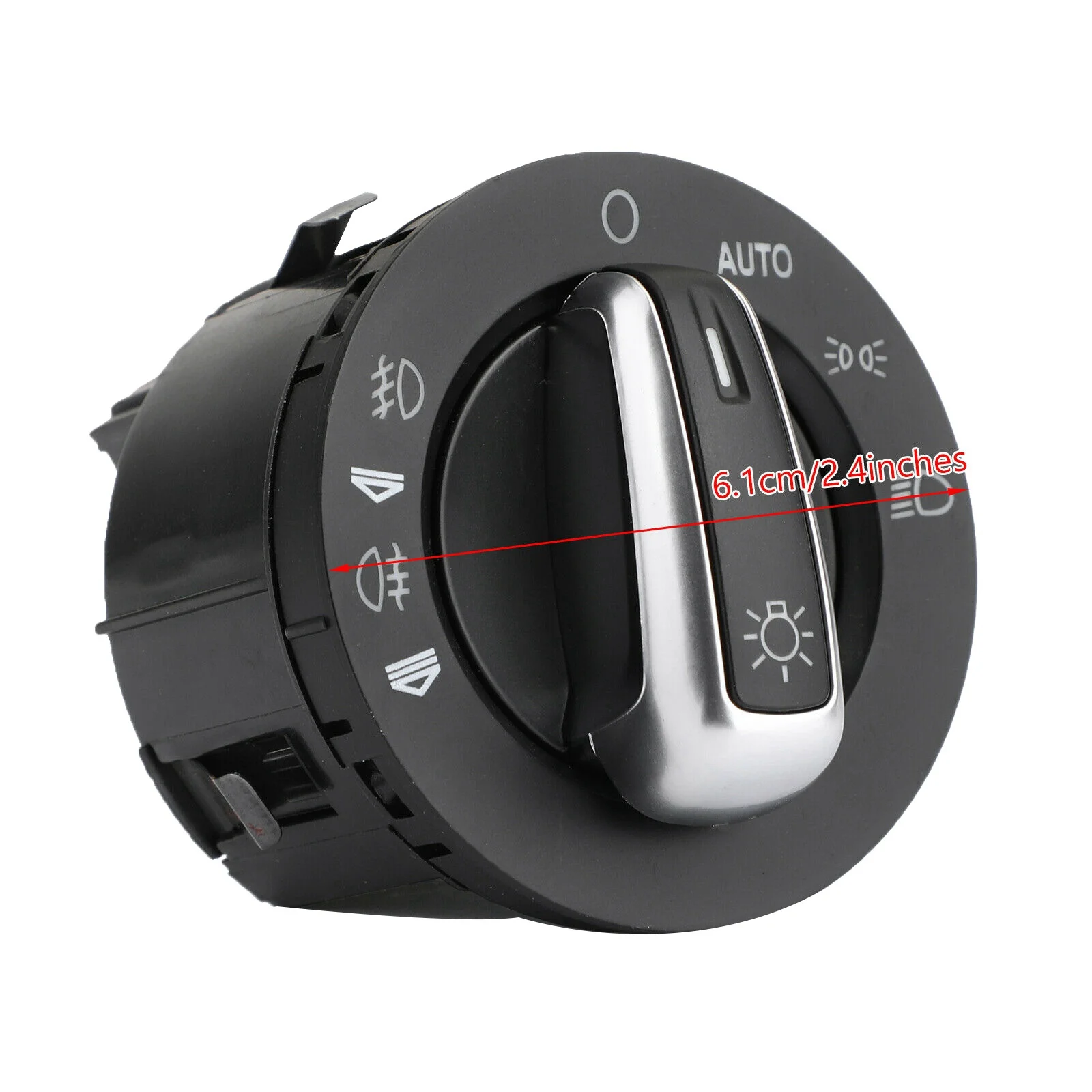 Хромированный автомобильный переключатель для противотуманной фары ручка