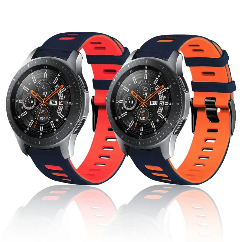 

Ремешок силиконовый для Samsung Galaxy Watch 3 45 мм, браслет для Gear S3 Frontier Huawei Watch 3 GT2 46, Amazfit GTR 47 мм, Correa, 22 мм 20 мм