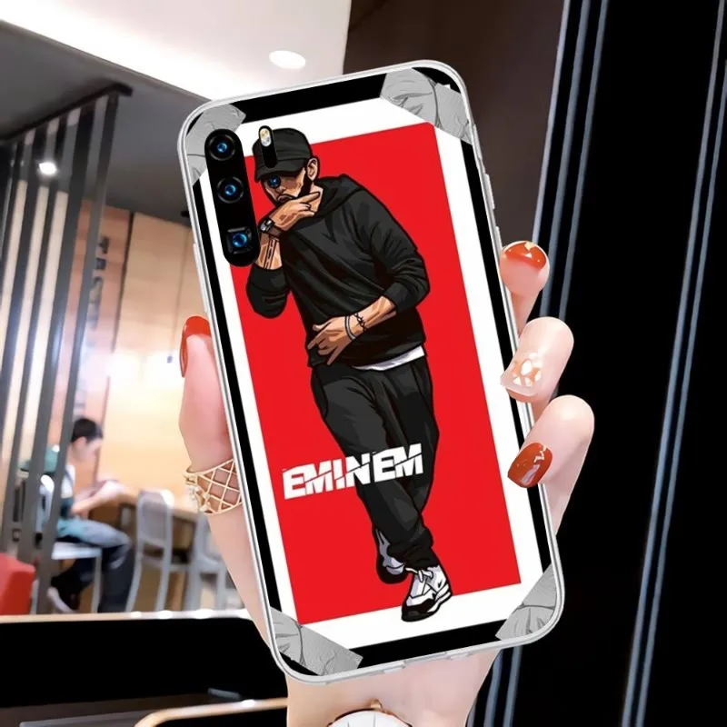 Крутой чехол для телефона Rapper Eminem Huawei P20 P40 Lite P30 Pro P Smart 2019 Nova 3e 6 Se силиконовый