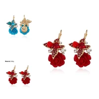 1 pair earrings shiny ladies exquisite elegant sparkling earrings drop earrings for prom