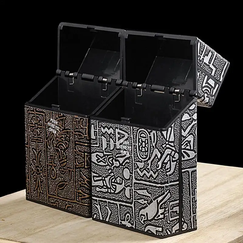 Vintage Egyptian Pattern Plastic 20 Coarse Cigarette Case Anti-moisture And Anti-squeeze Men's Cigarette Case Gifts For Guys