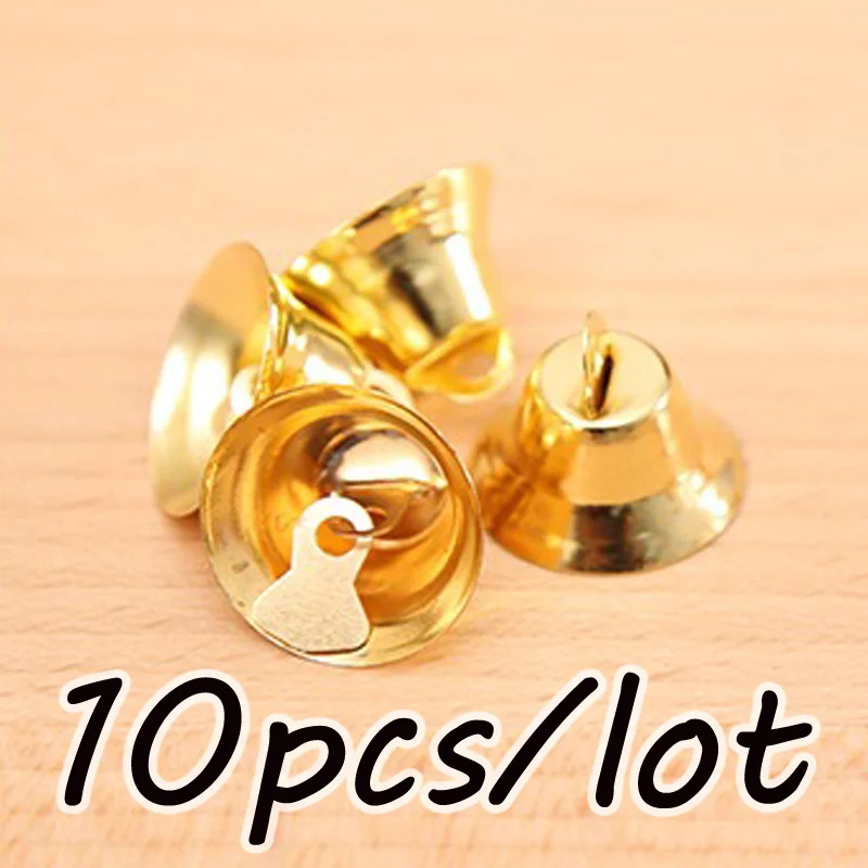 

Мини-колокольчики для рукоделия Homearound, золотые и серебряные, 10 шт.