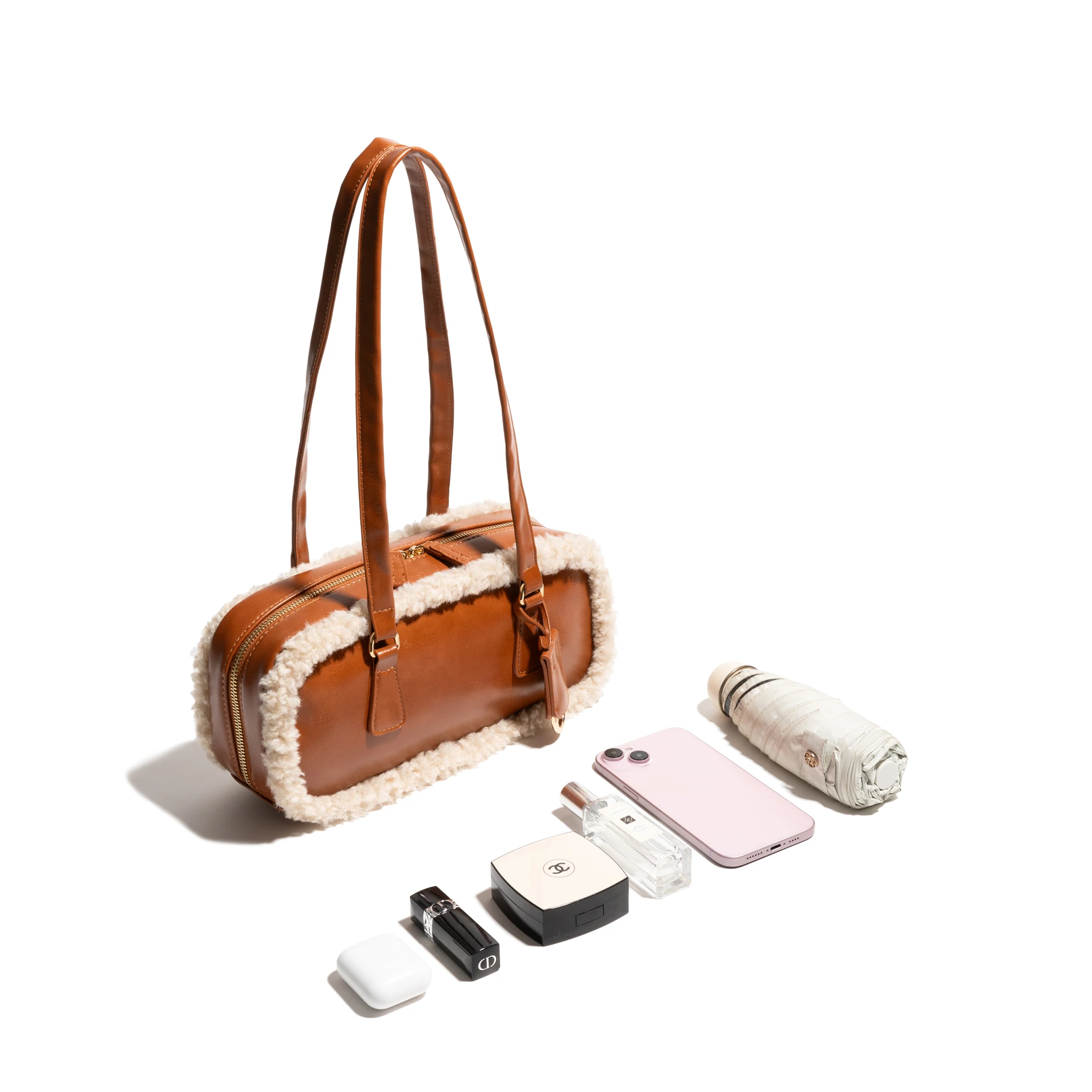 MABULA женская кожаная сумка через плечо большая портфель шерстяная дизайнерская